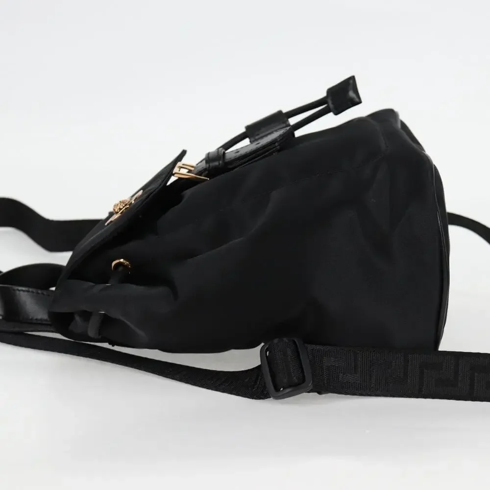 Versace Nylon Backpack Black